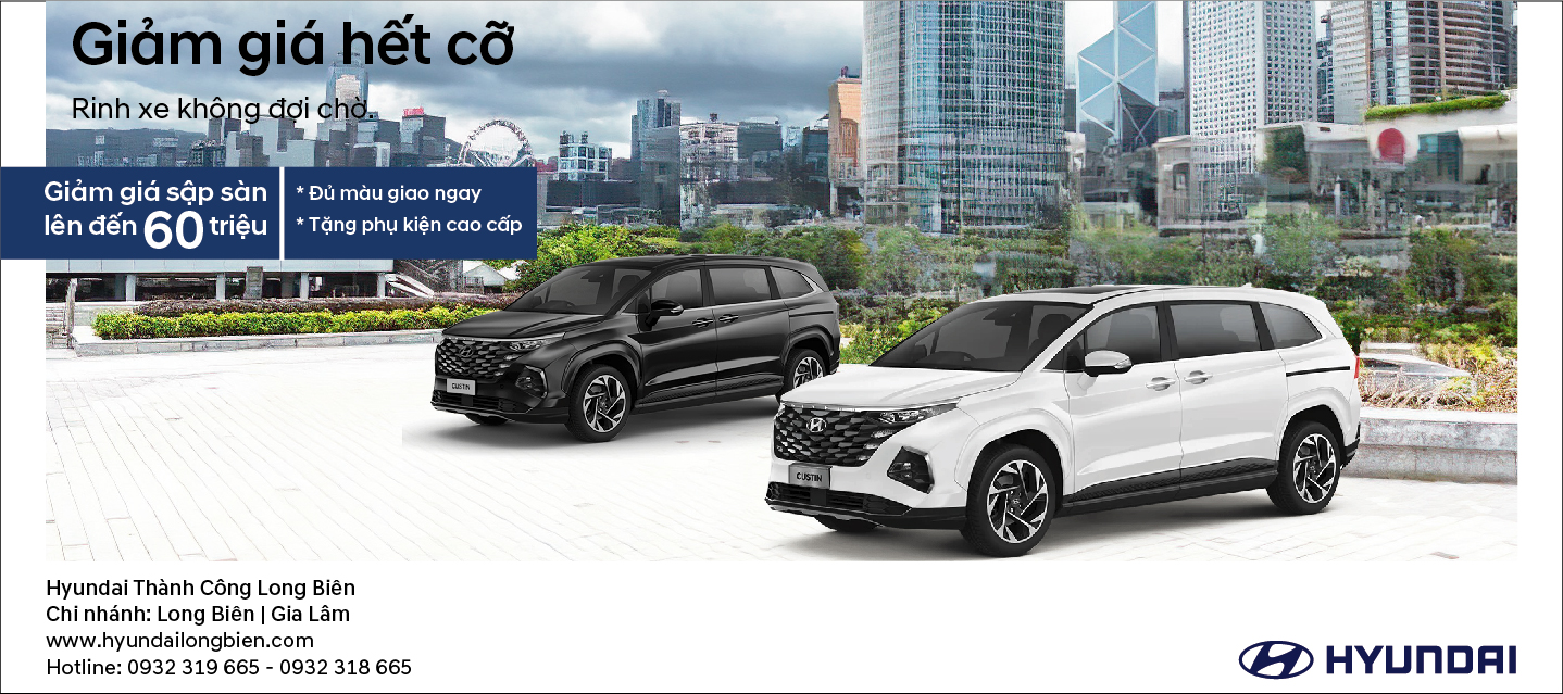 GIẢM GIÁ HẾT CỠ - HYUNDAI CUSTIN