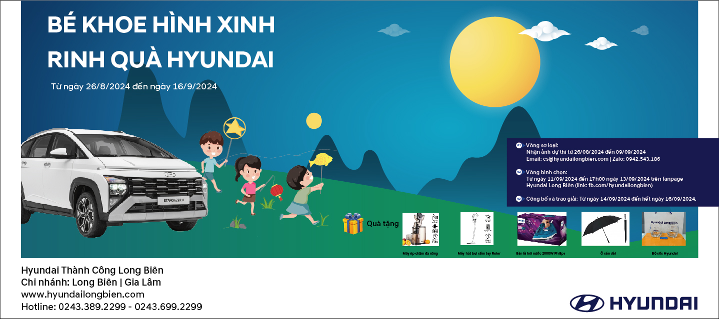 Chương trình "BÉ KHOE HÌNH XINH - RINH QUÀ HYUNDAI"