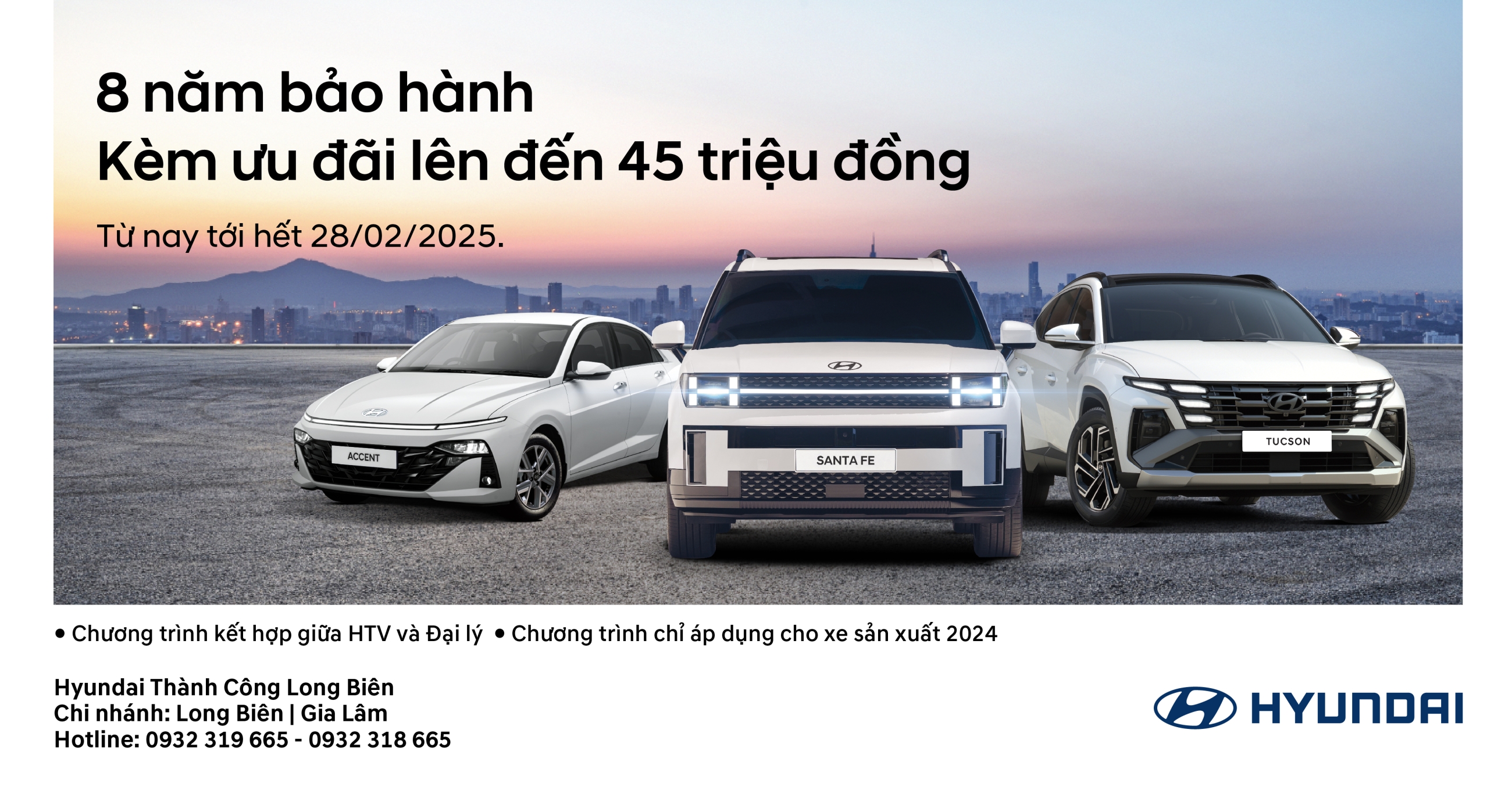 HYUNDAI THÀNH CÔNG TRIỂN KHAI CHƯƠNG TRÌNH ƯU ĐÃI KÉP BẢO HÀNH DÀI HẠN – GIẢM GIÁ ĐẾN 45 TRIỆU ĐỒNG