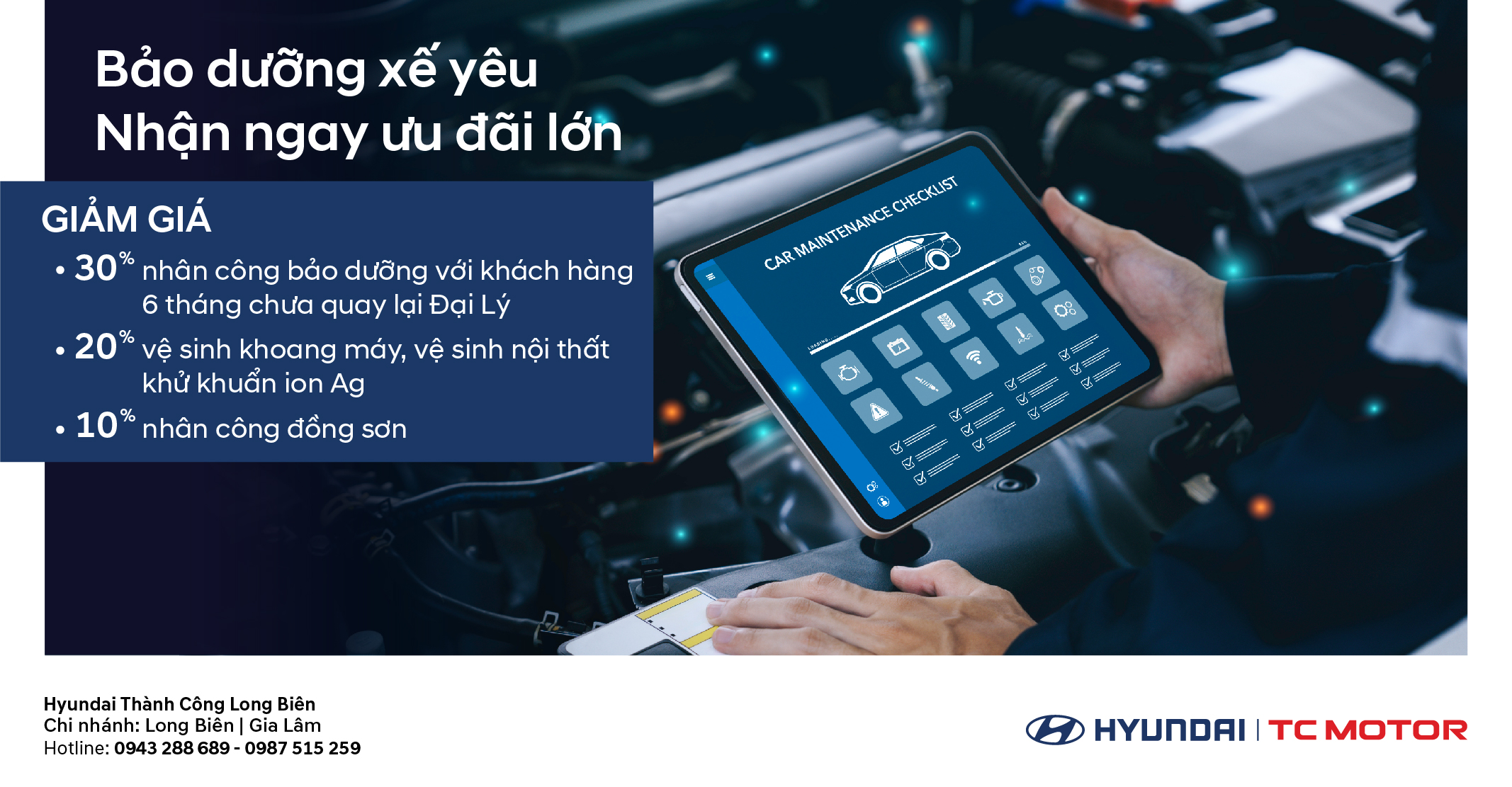 BẢO DƯỠNG XẾ YÊU – NHẬN NGAY ƯU ĐÃI LỚN