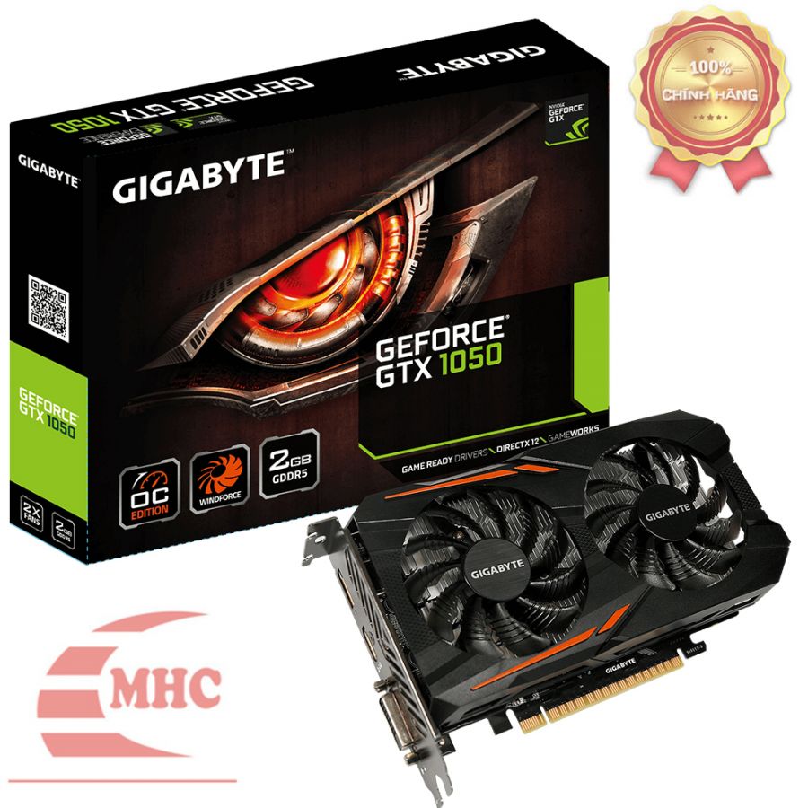 Card màn hình Gigabyte 2GB N1050OC-2GD