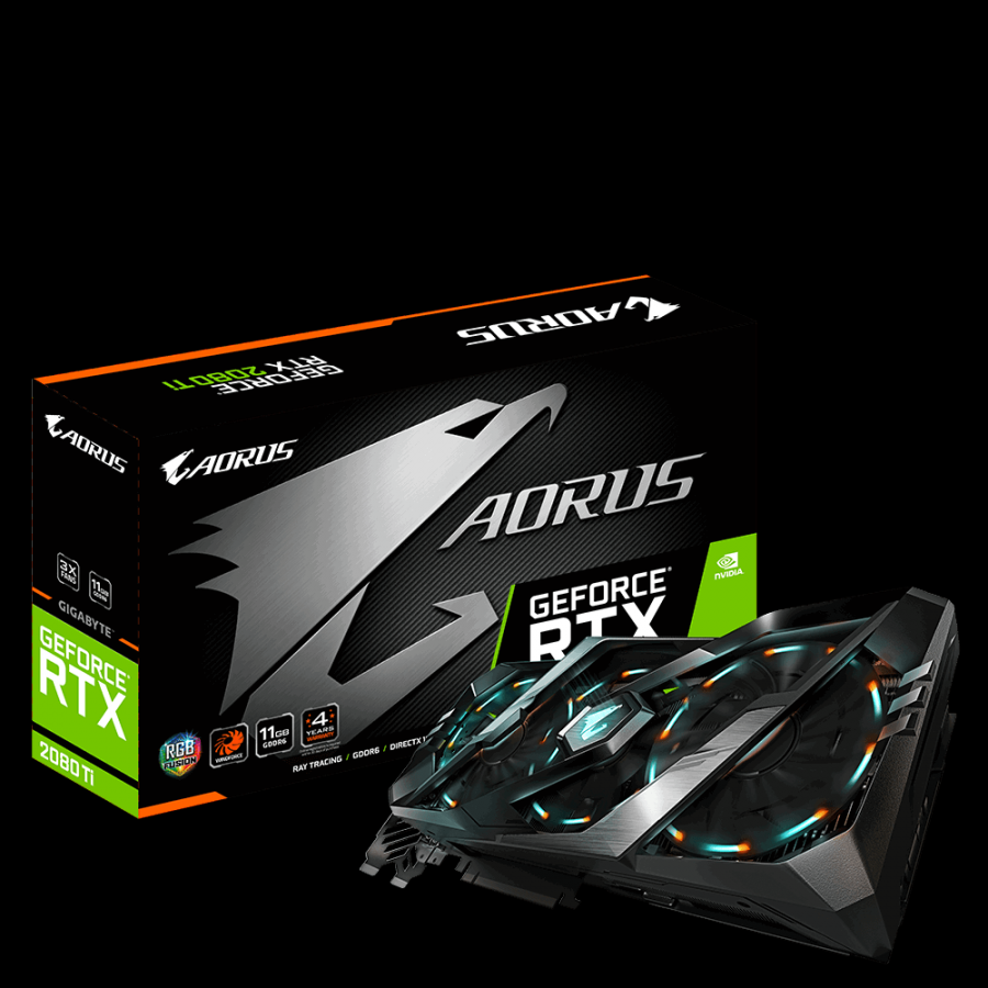 VGA Gigabyte Aorus GeForce RTX 2080 Ti 11GB GDDR6 (GV-N208TAORUS-11GB)