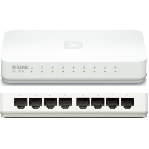 Switch D-Link DES 1008C 8-Port 10/100 Mbps