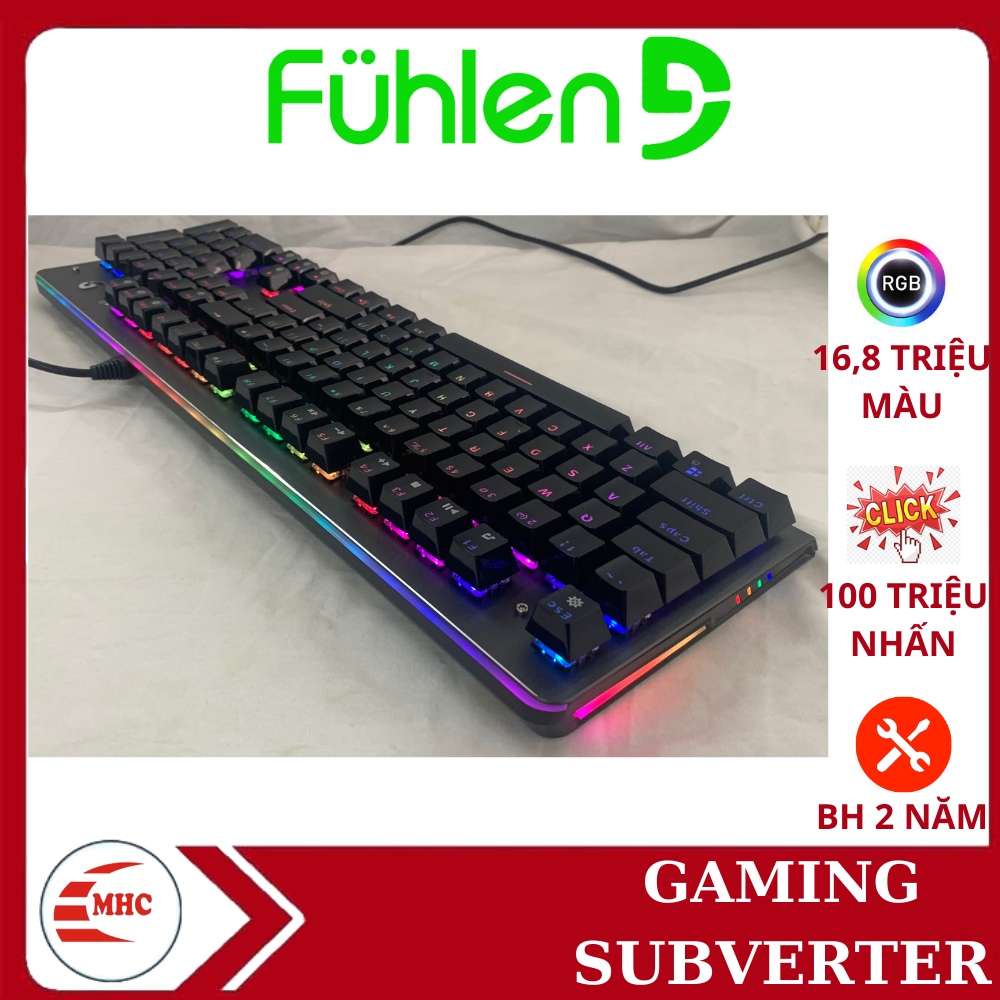 Bàn phím cơ gaming FUHLEN Subverter- RGB Blue switch