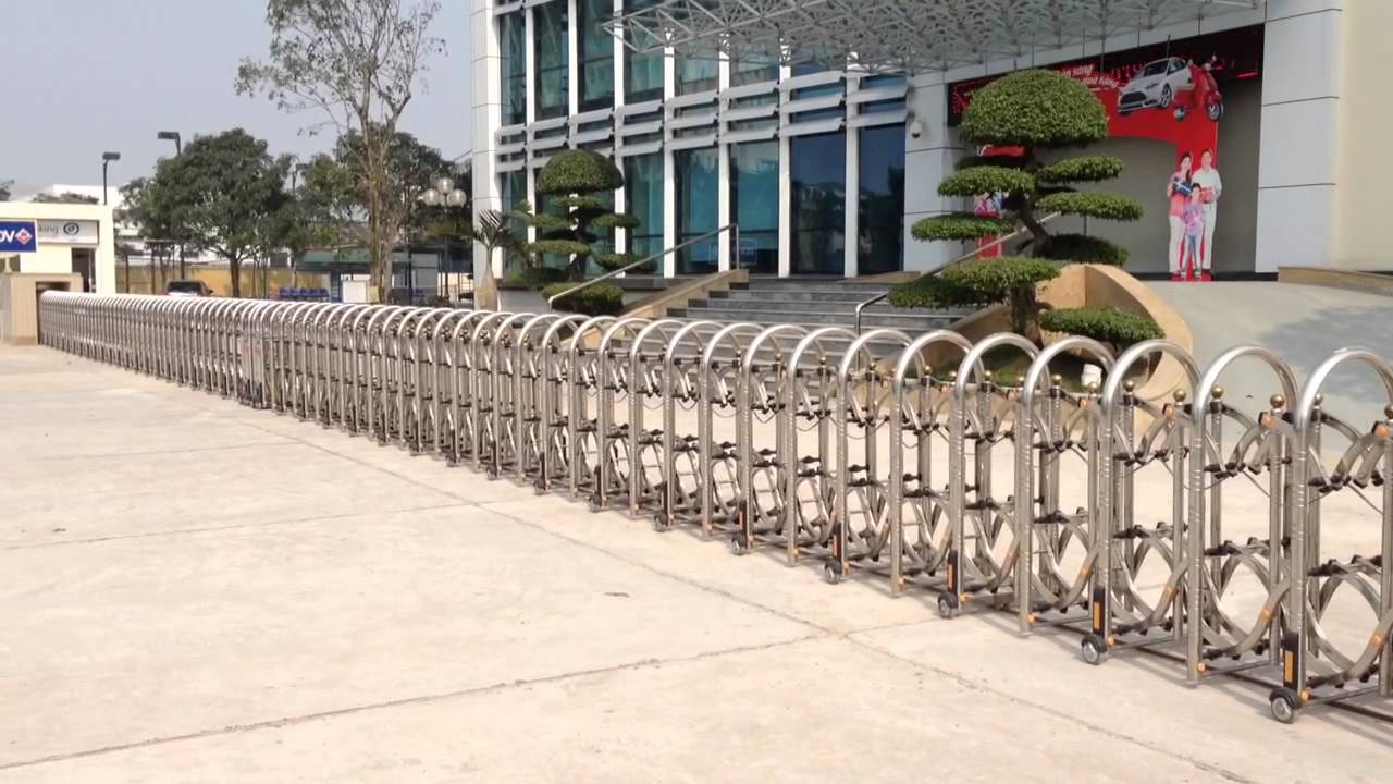 cổng xếp tự động tại nghệ an