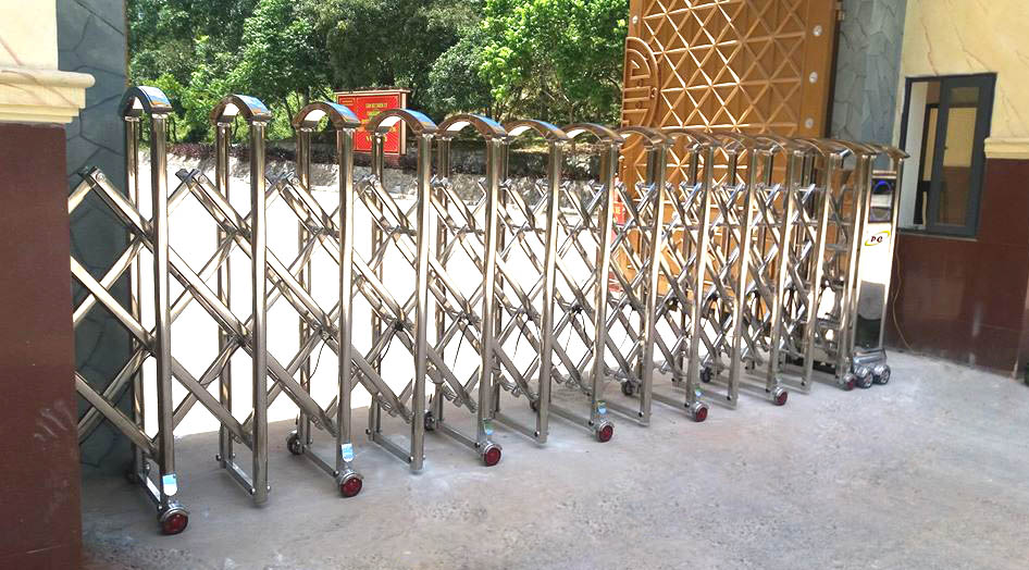 cổng xếp tự động tại nghệ an
