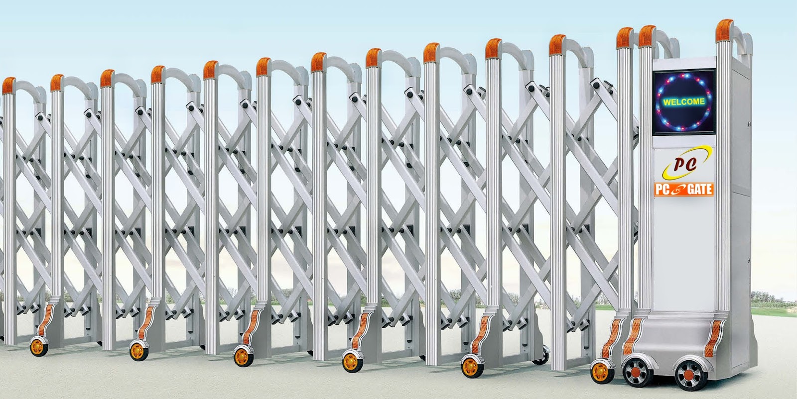 cổng xếp tự động tại nghệ an