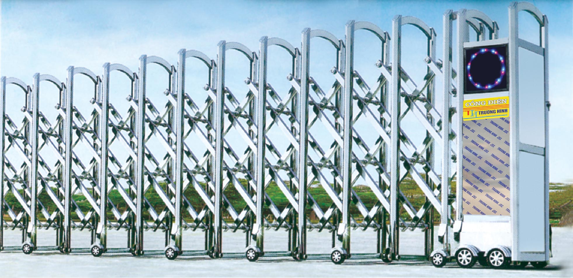 Cổng xếp tự động tại Nghệ An