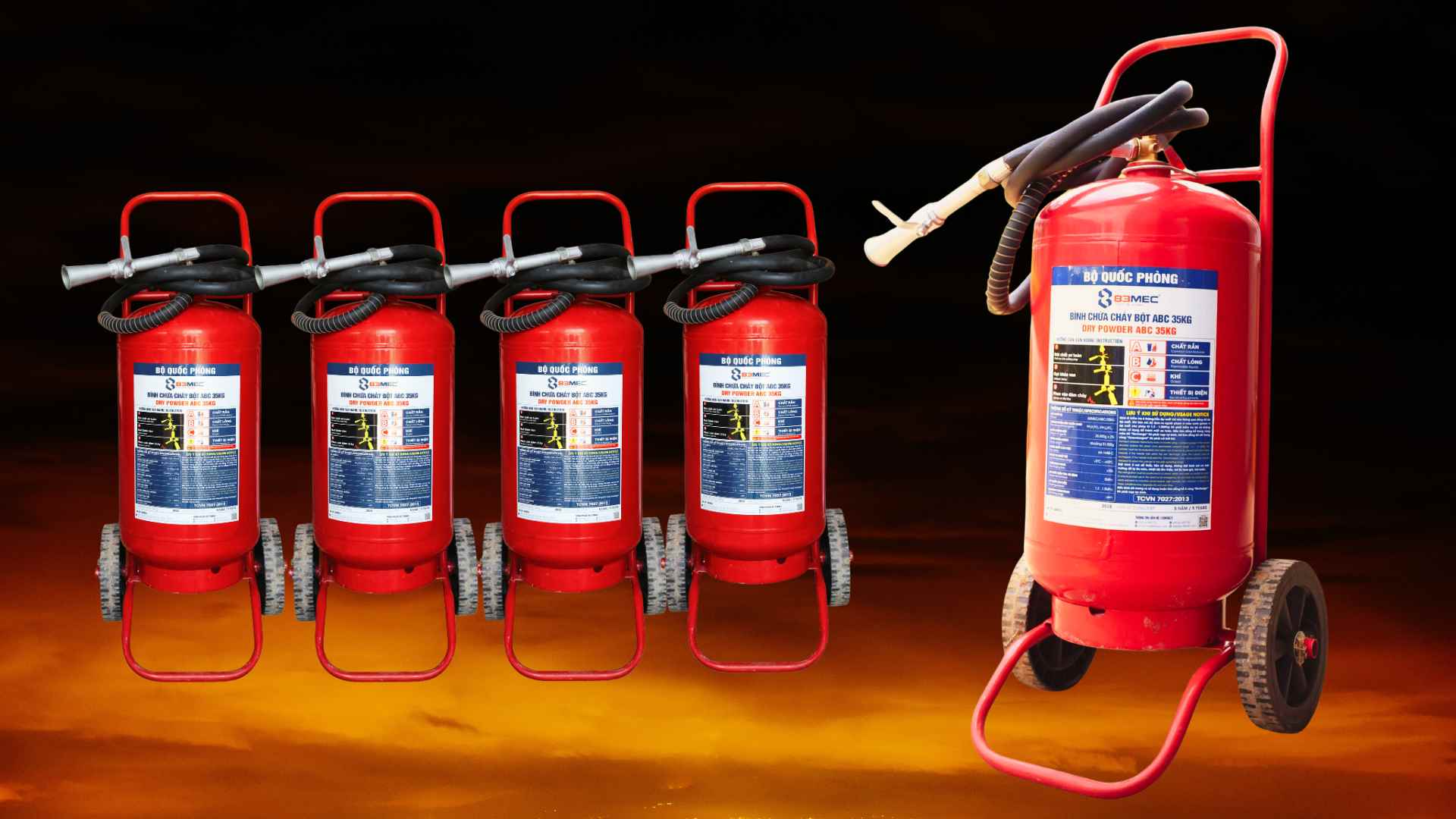 Nhà Phân Phối Bình Chữa Cháy Xe Đẩy Tại Nghệ An
