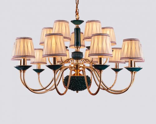 Đèn chùm Đồng mạ GL6603-10+5