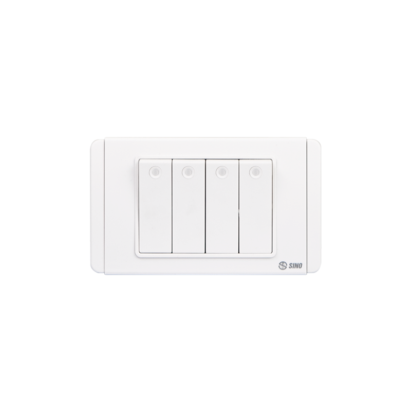 Công tắc bốn 1 chiều phím lớn S68D4A