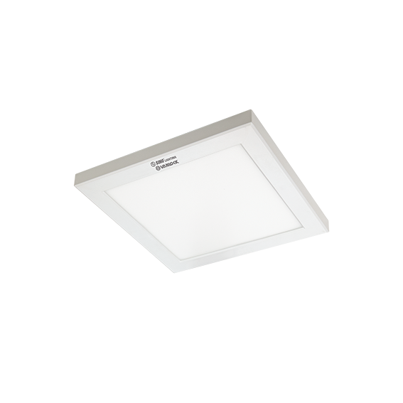 Đèn ốp trần vuông thân sắt