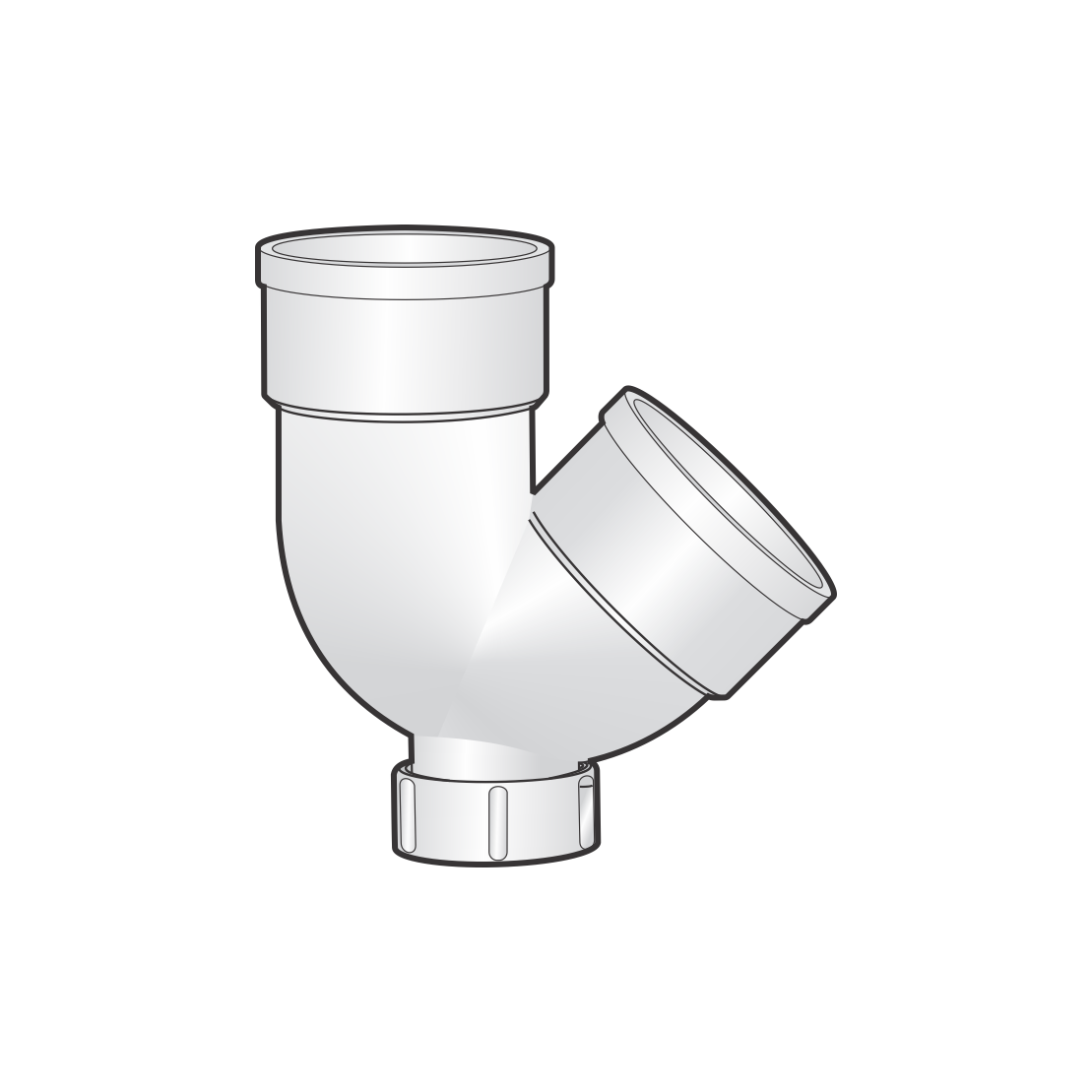 Cút cong có cửa kiểm tra loại dài