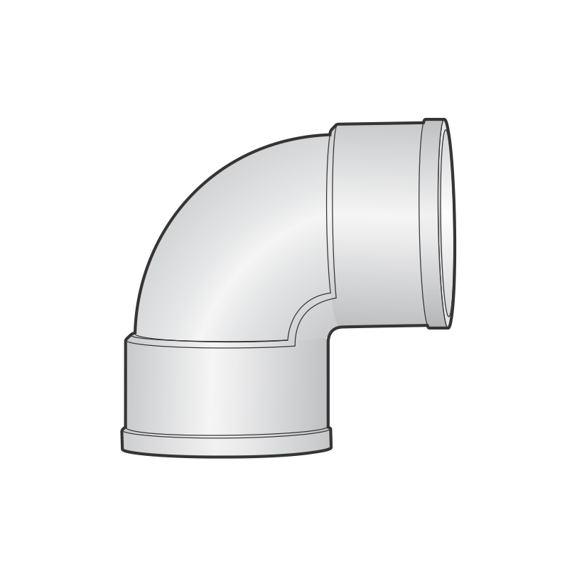 Nối góc 91.5 độ cong