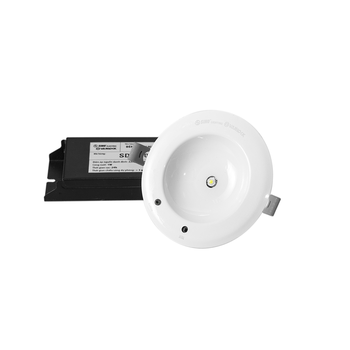 Đèn downlight sự cố khẩn cấp - Loại gắn âm trần