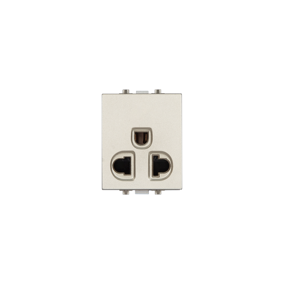 Ổ cắm 3 chấu dọc có màn che 16A - S69/UED
