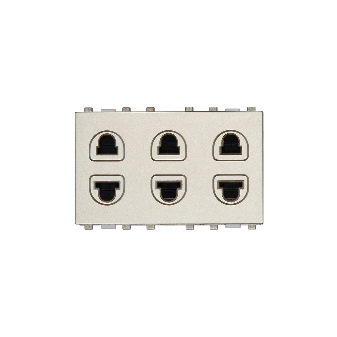 3 ổ cắm 2 chấu có màn che 16A - S69/U3