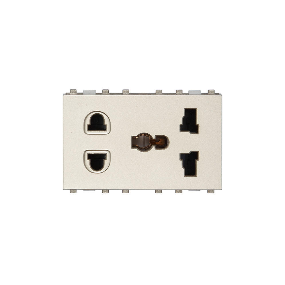Ổ cắm 2 chấu và ổ cắm đa năng có màn che 16A - S69/U/UAM