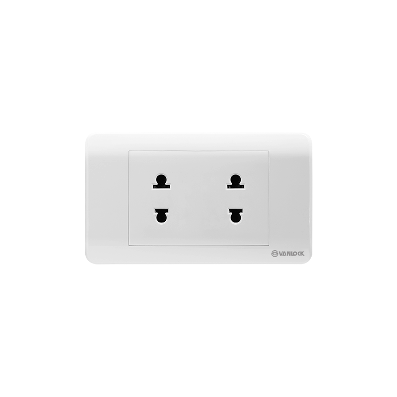 2 ổ cắm 2 chấu 16A - ZLU2