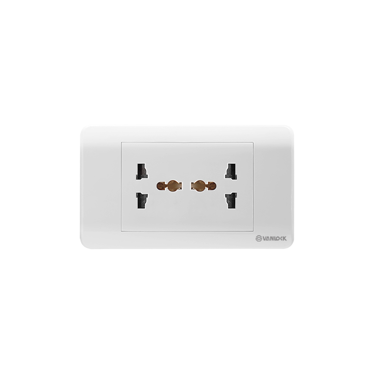 2 ổ cắm đa năng có màn che 16A - ZLUAM2