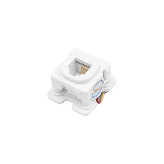 Ổ cắm điện thoại 4 dây có dây đấu sẵn - S30RJ40/W