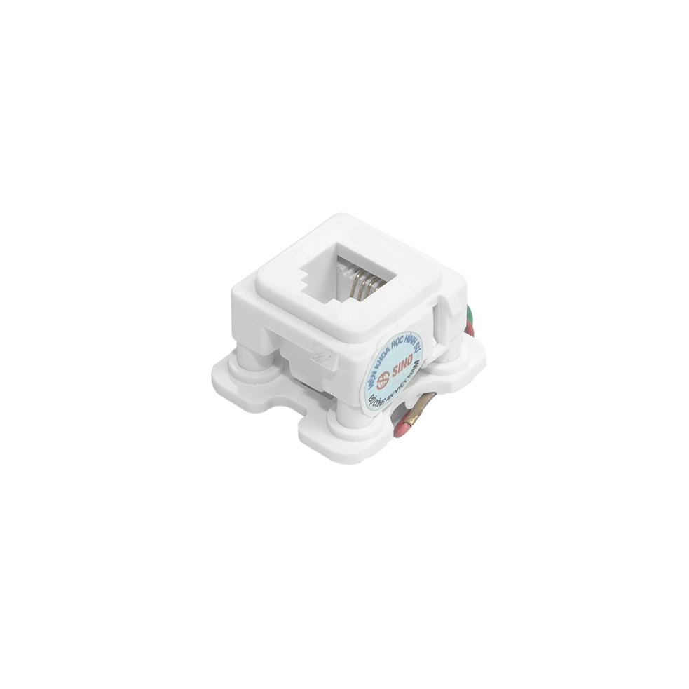 Ổ cắm điện thoại 4 dây có dây đấu sẵn - A96RJ40/W