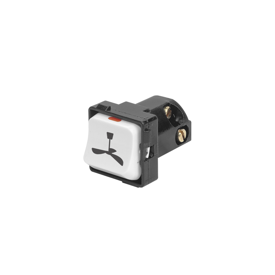 Công tắc 1 chiều có hình ảnh quạt trần - A96/1/2M/QT