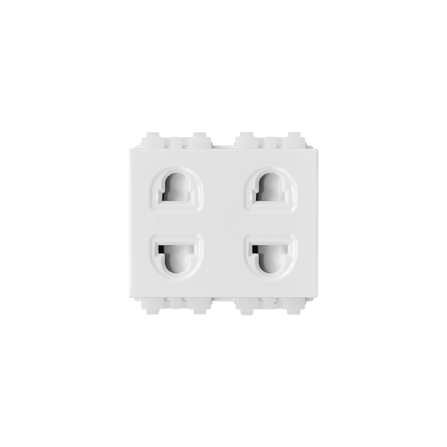 2 ổ cắm 2 chấu có màn che - ZLCC/U2 (nhiều màu)