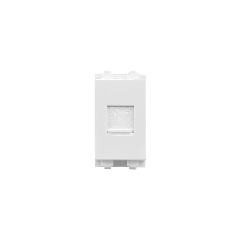 Ổ cắm điện thoại 4 dây có màn che - ZLCC/31RJ (nhiều màu)