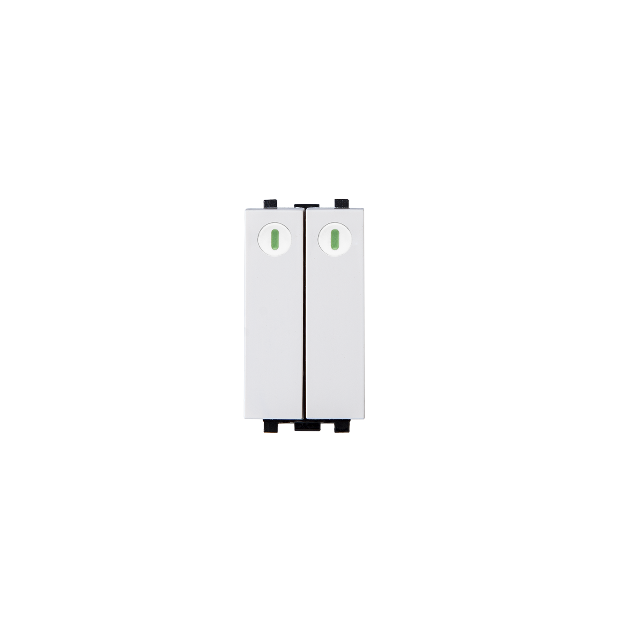 Công tắc kép cỡ nhỏ 1 chiều có dạ quang - S668C/S/2FS