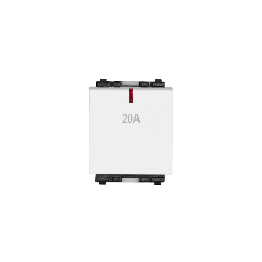Công tắc 2 cực 20A cỡ trung có đèn báo - ZLCC/MD20/NM (nhiều màu)