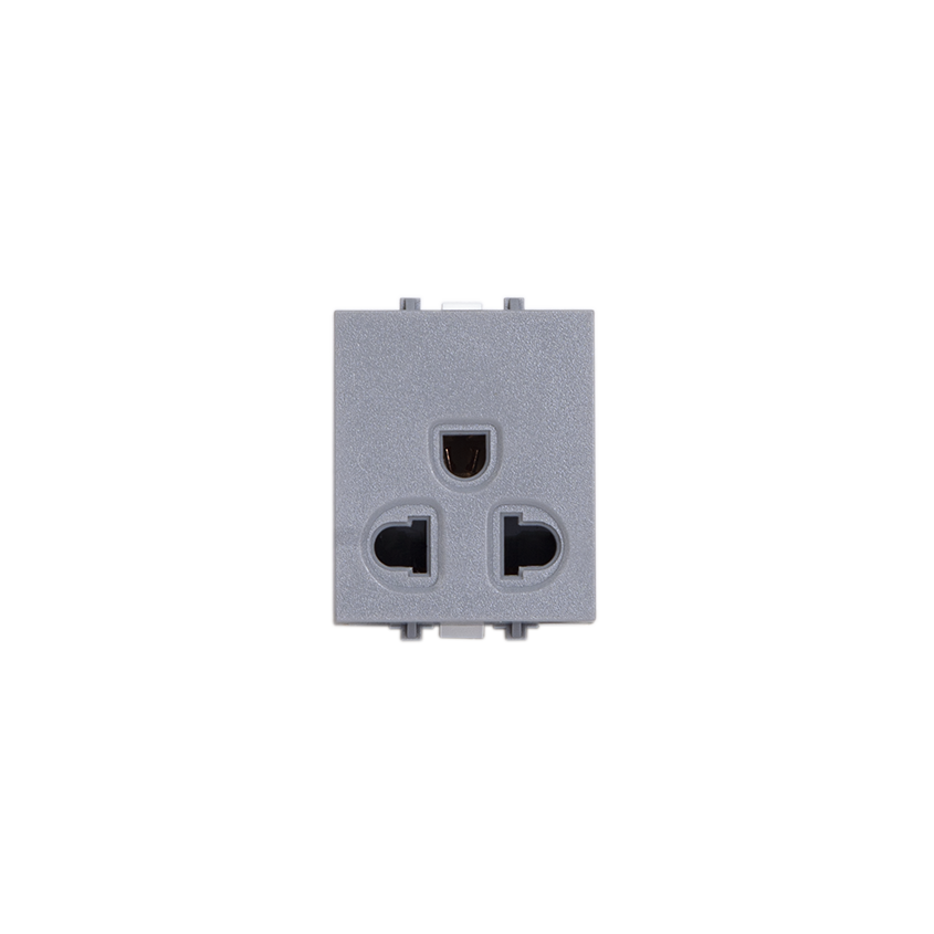 Ổ cắm 3 chấu dọc có màn che - S668CG/UED