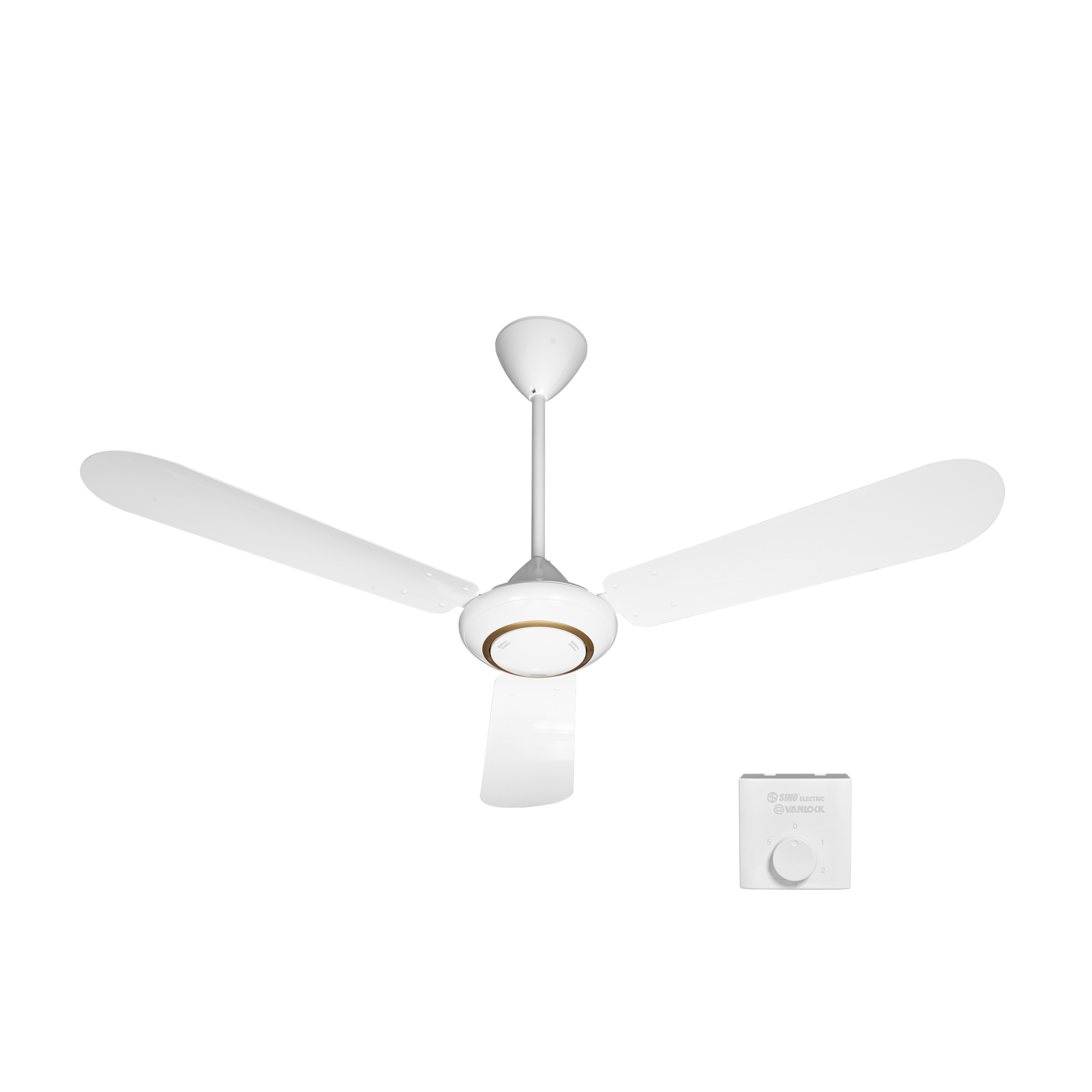 Quạt trần 3 cánh,cánh nhôm 66W - Hộp số
