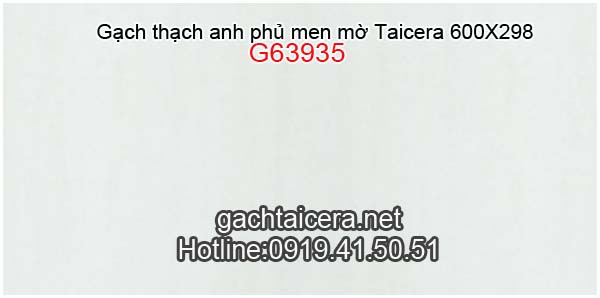 Gạch thạch anh phủ men mờ Taicera G63935