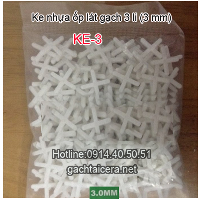 Ke ron  nhựa 3 mm ốp lát gạch-KE-3