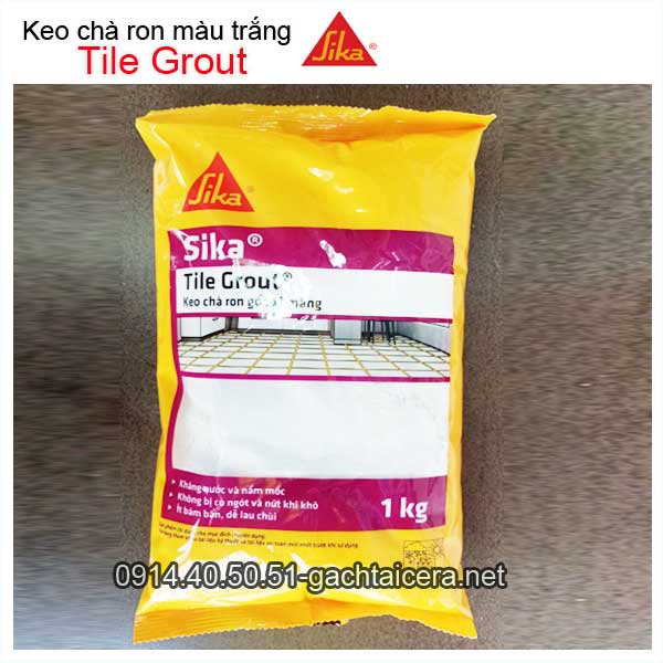 Keo chà ron trắng Sika Tile-Grout