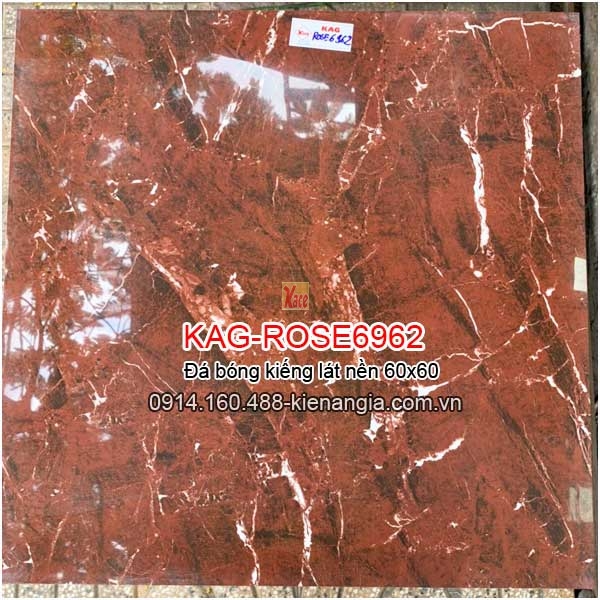 Đá bóng kiếng siêu bóng lát nển 60x60 đẹp KAG-ROSE6962