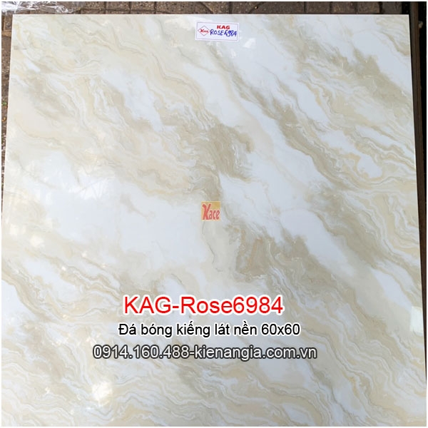 Đá bóng kiếng lát nền 600x600 KAG-Rose6984