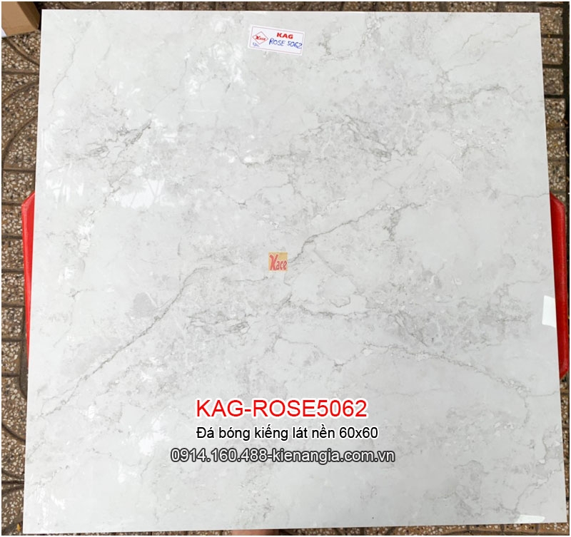 Đá bóng kiếng lát nền 60x60 KAG-ROSE5062 bán sứ