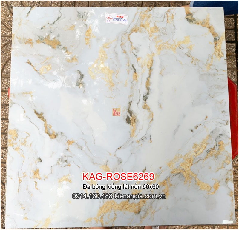 Đá bóng kiếng lát nền 60x60 KAG-ROSE6269