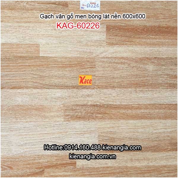 Gạch men vân gỗ mờ lát nền 600x600 KAG-60226