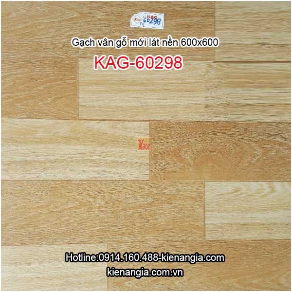 Gạch vân gỗ mờ lát nền 600x600 KAG-60298