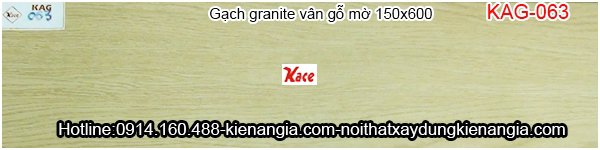 Gạch granite vân gỗ mờ 15x60 KAG-063