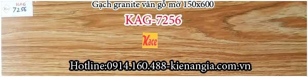 Gạch granite vân gỗ mờ ốp lát 15x60 KAG-7256