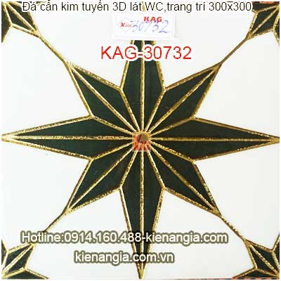 Đá kim tuyến trang trí,lát WC 30X30 KAG-30732