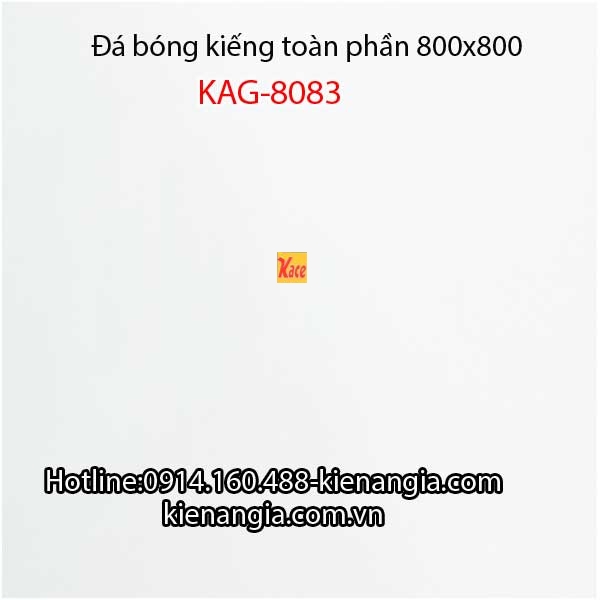 Đá toàn phần trắng trơn 80x80 KAG-8083