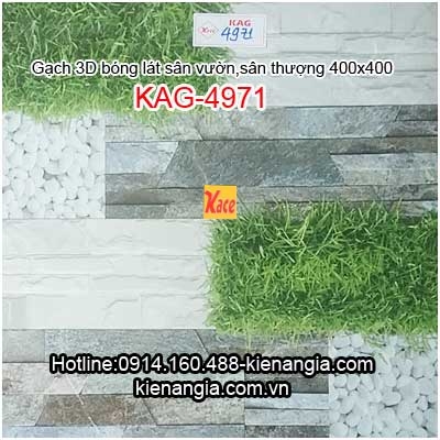 Gạch 3D bóng lát sân vườn 40x40 KAG-4971