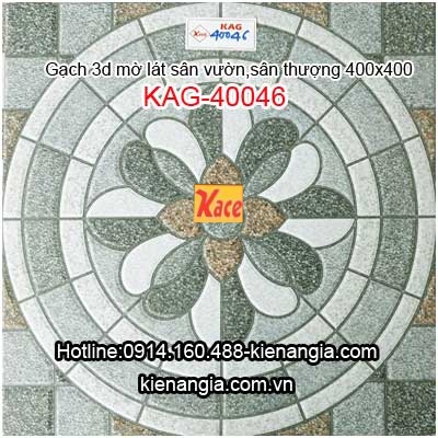 Gạch 3d mờ 400x400 lát sân KAG-40046