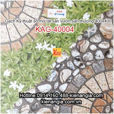 Gạch KTS mờ chống trơn lát sân 40x40 KAG-40004