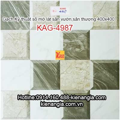 Gạch ô vuông lát sân 400x400 KAG-4987